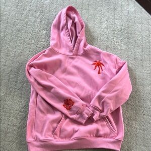 Pink palm puff Hoodie